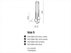 IZZA 5 MD 1288A-5W SHINY WHITE