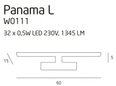 Panama duża chrom W0111