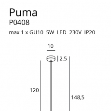 PUMA P0408 LAMPA WISZACA
